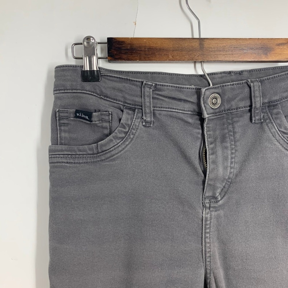 Kuhl Womens Kontour Skinny Pants Charcoal Stretch Outdoor Hiking Utility Size 10 - Picture 4 of 16
